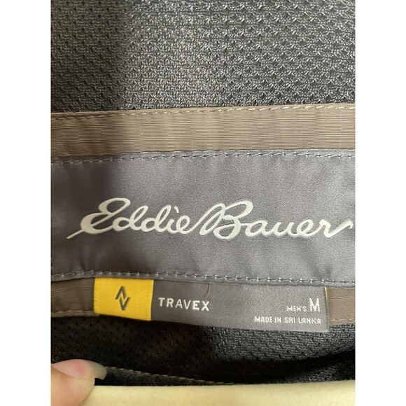 Eddie Bauer Vest Mens Medium Brown Travex Utility Fishing Travel Pockets Outdoor - Picture 6 of 7
